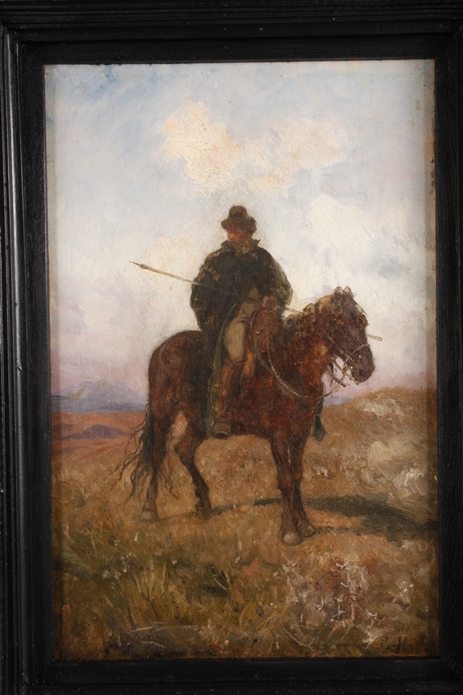 Rudolf Henneberg, Rider with Spear on Horseback - Image 2 of 7