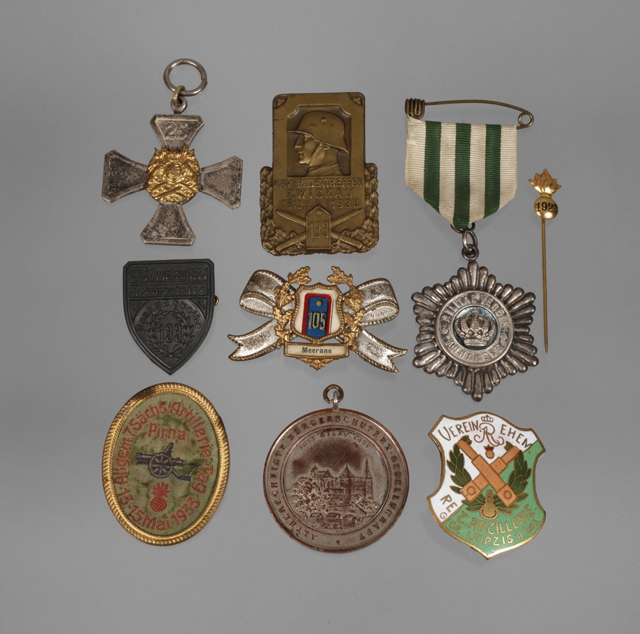 A collection of Saxon military badges