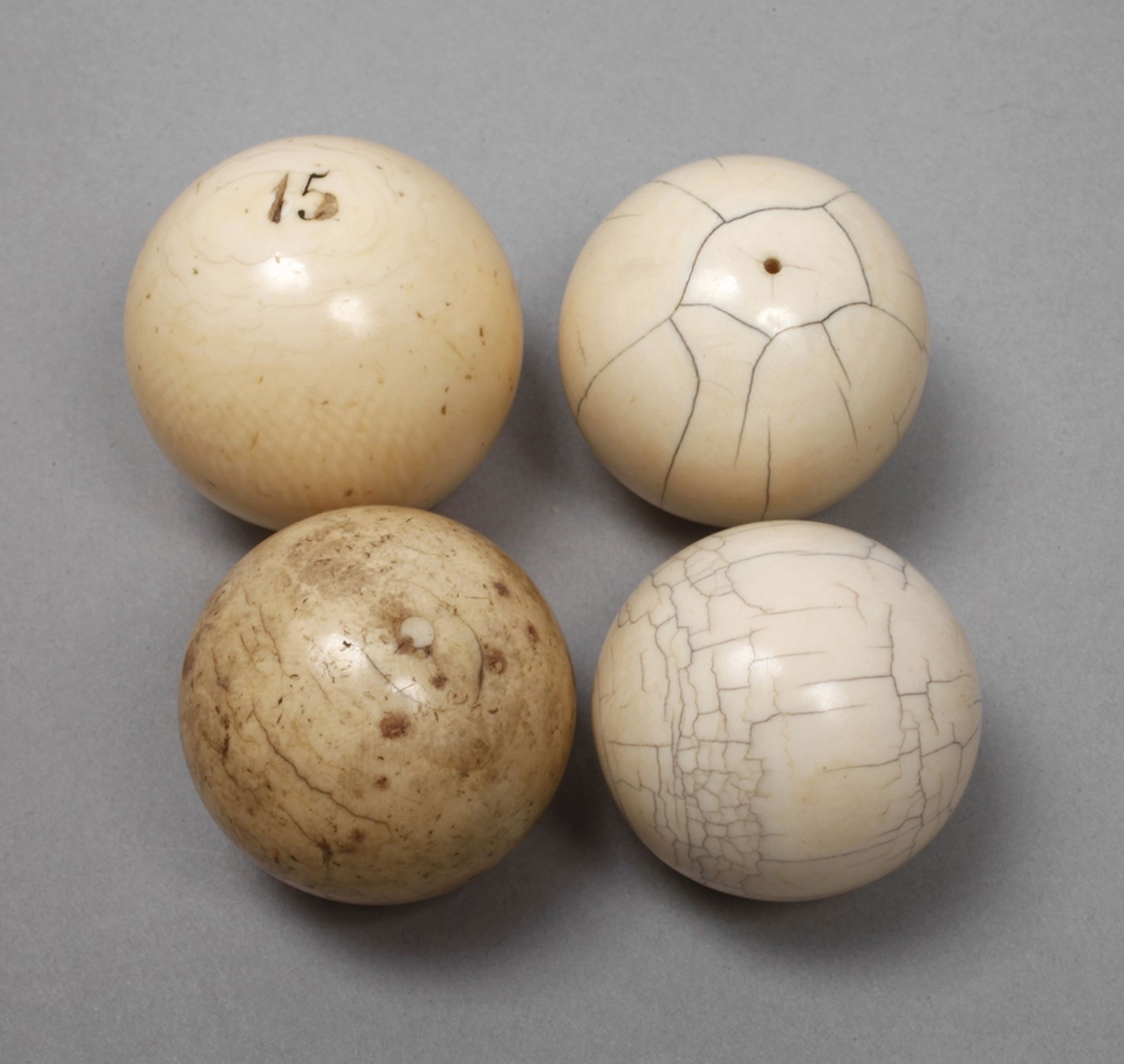 Four billiard balls