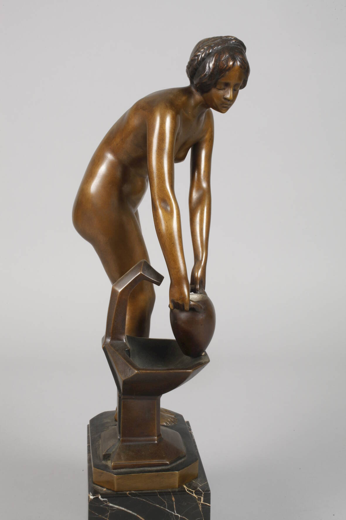 Prof. Victor Heinrich Seifert, Nude at the Fountain - Image 3 of 7