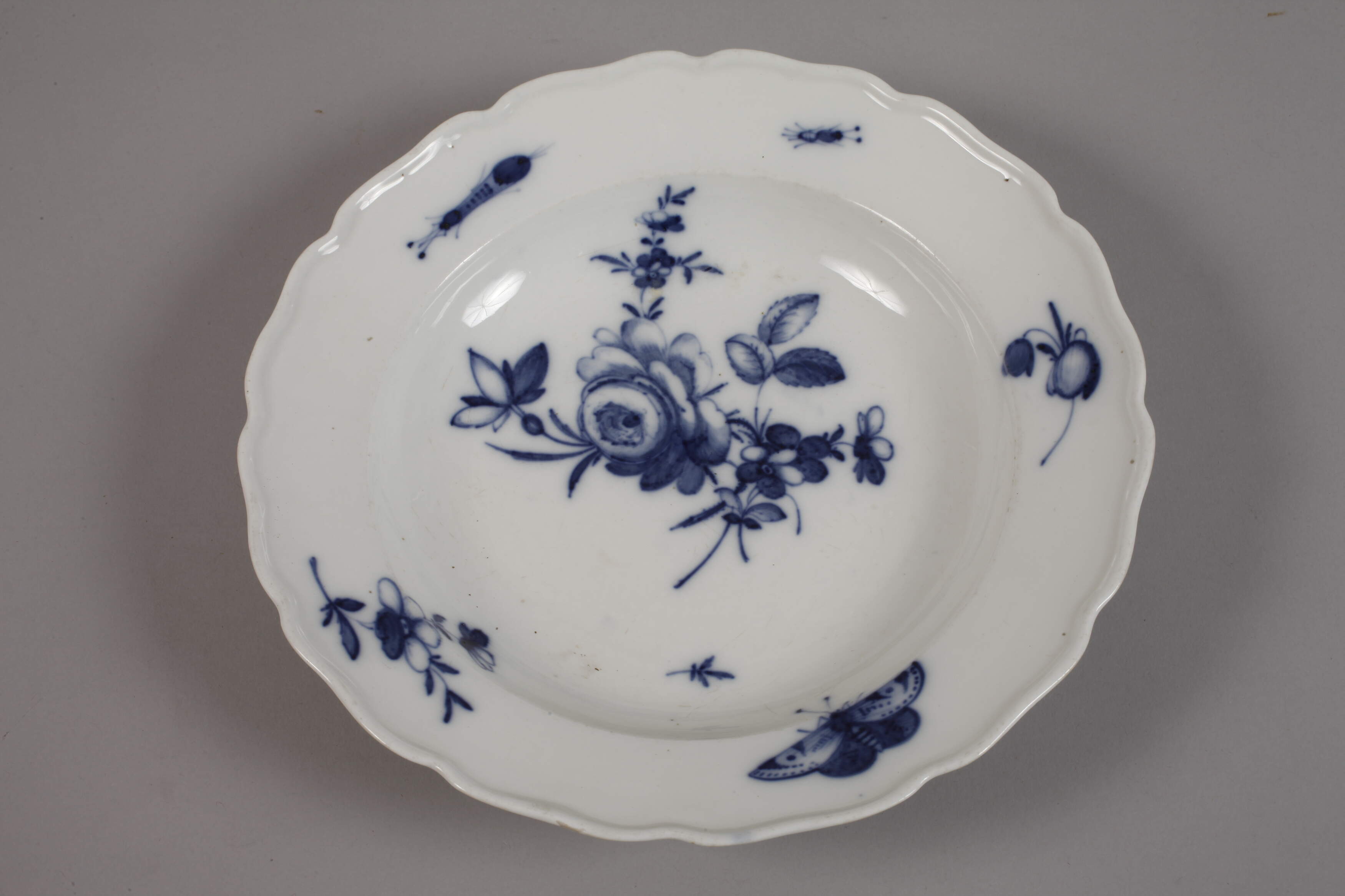 Meissen three soup plates "German Flower and Insects" - Image 2 of 5