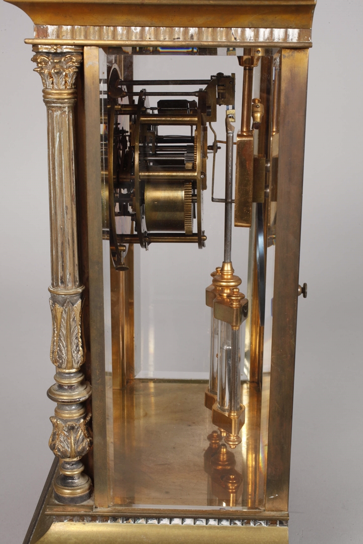 Portal clock with mercury pendulum - Image 3 of 4