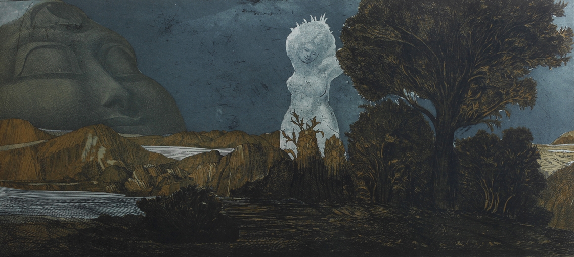 Prof. Ernst Fuchs, "Cyclopean Landscape"