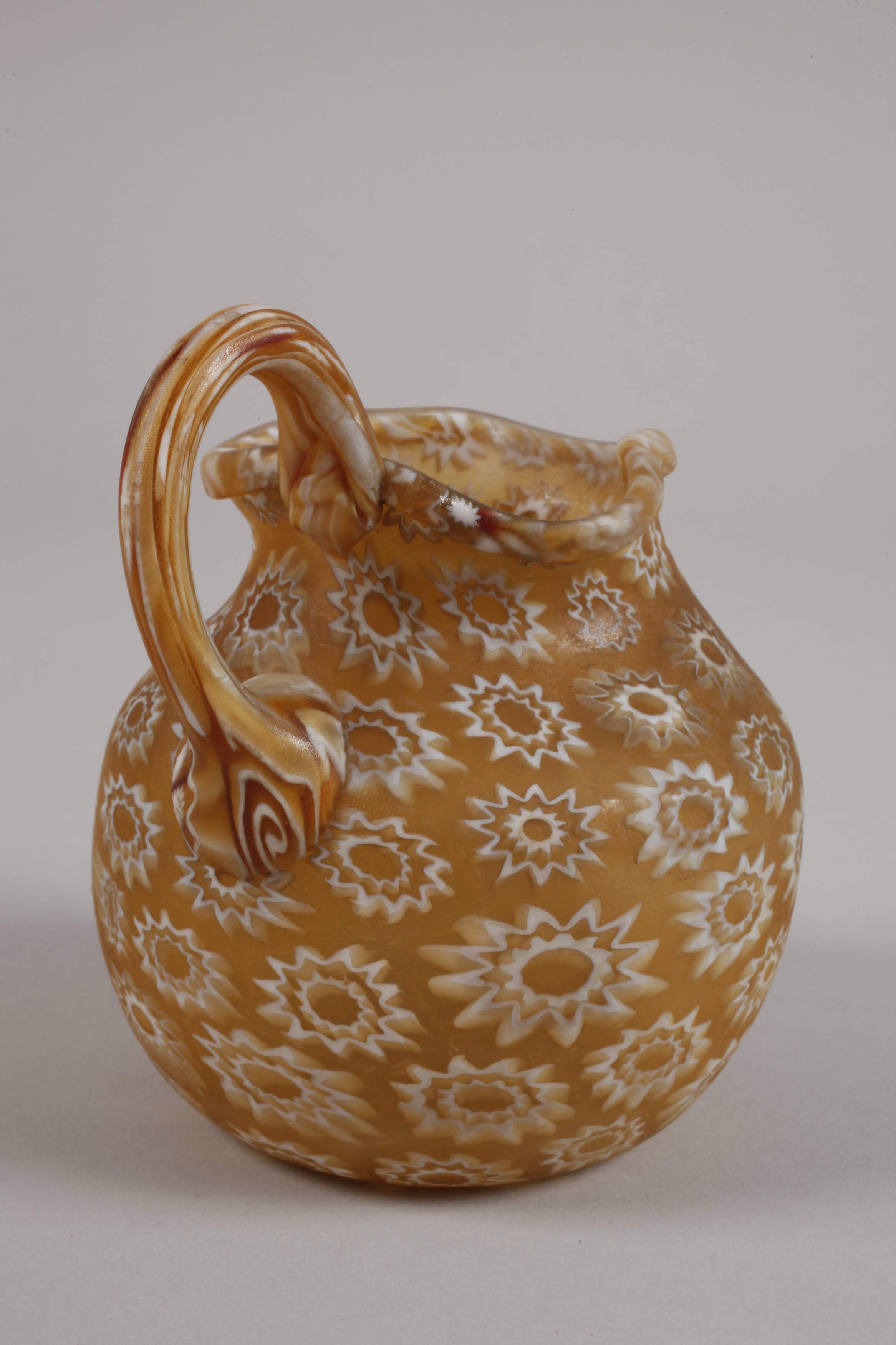 Murano jug with handle Millefiori - Image 2 of 3