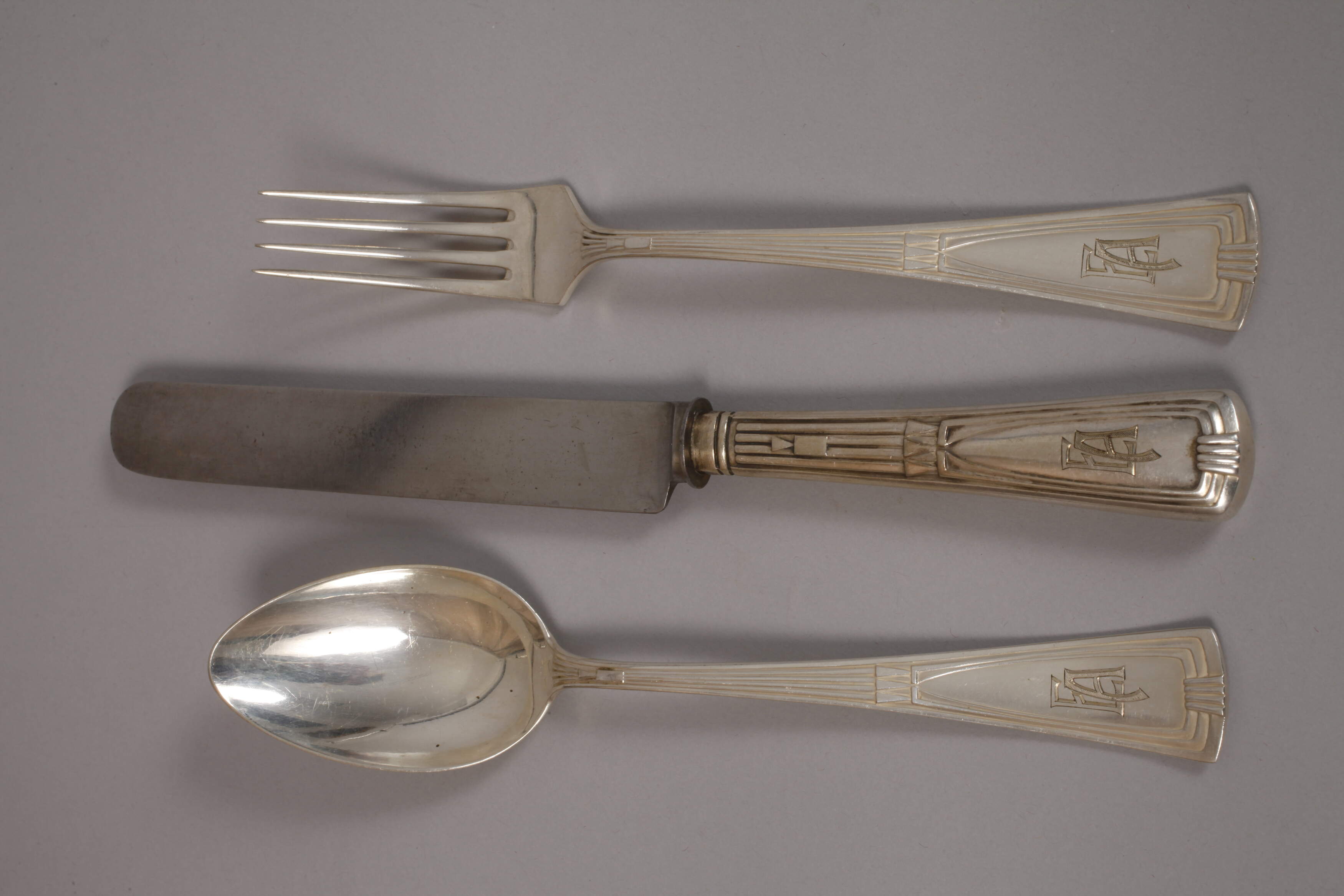 Silver cutlery for six - Image 2 of 5