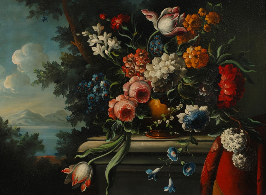 Flower still life in baroque manner