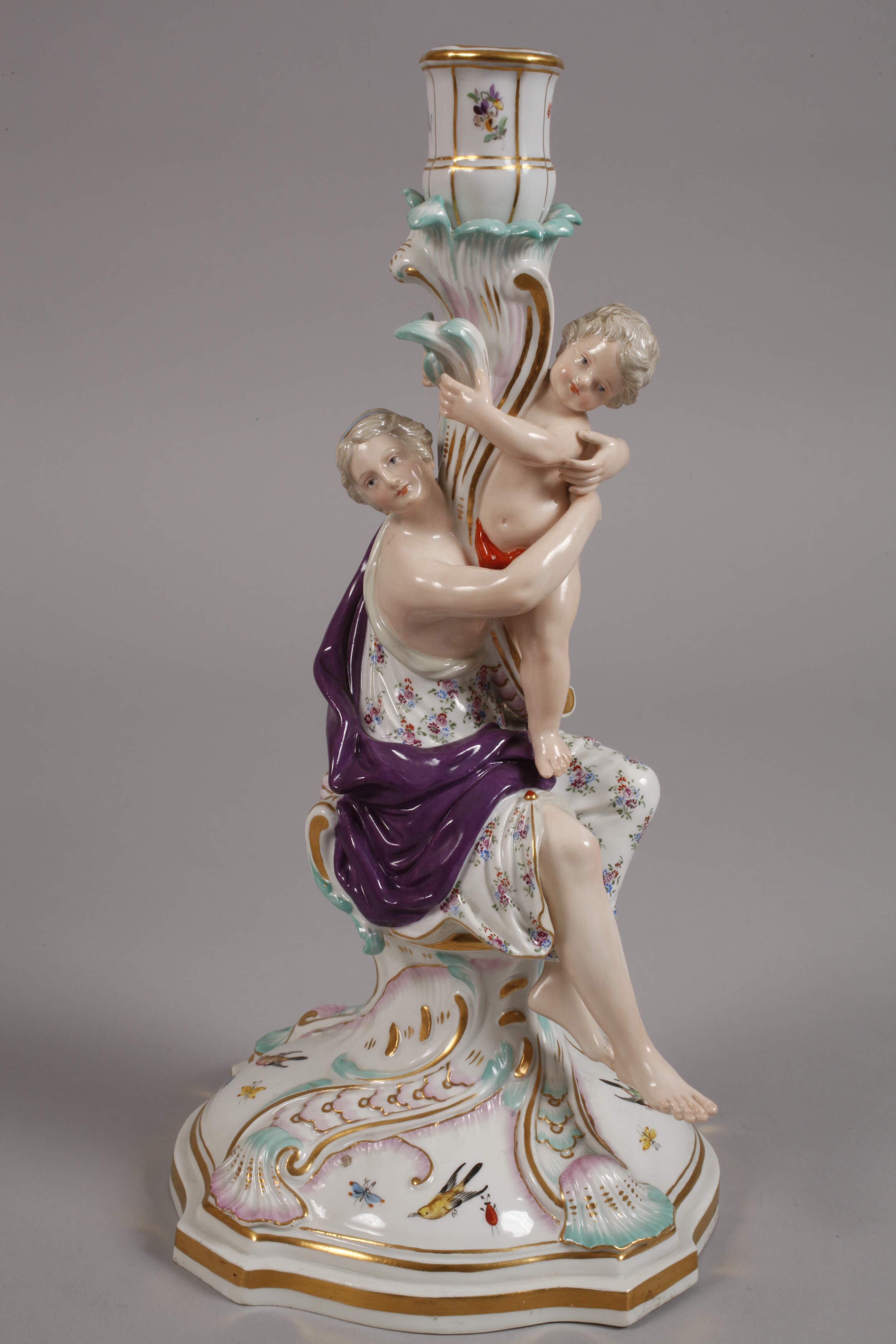 Meissen pair of magnificent "figure candlesticks" - Image 2 of 9