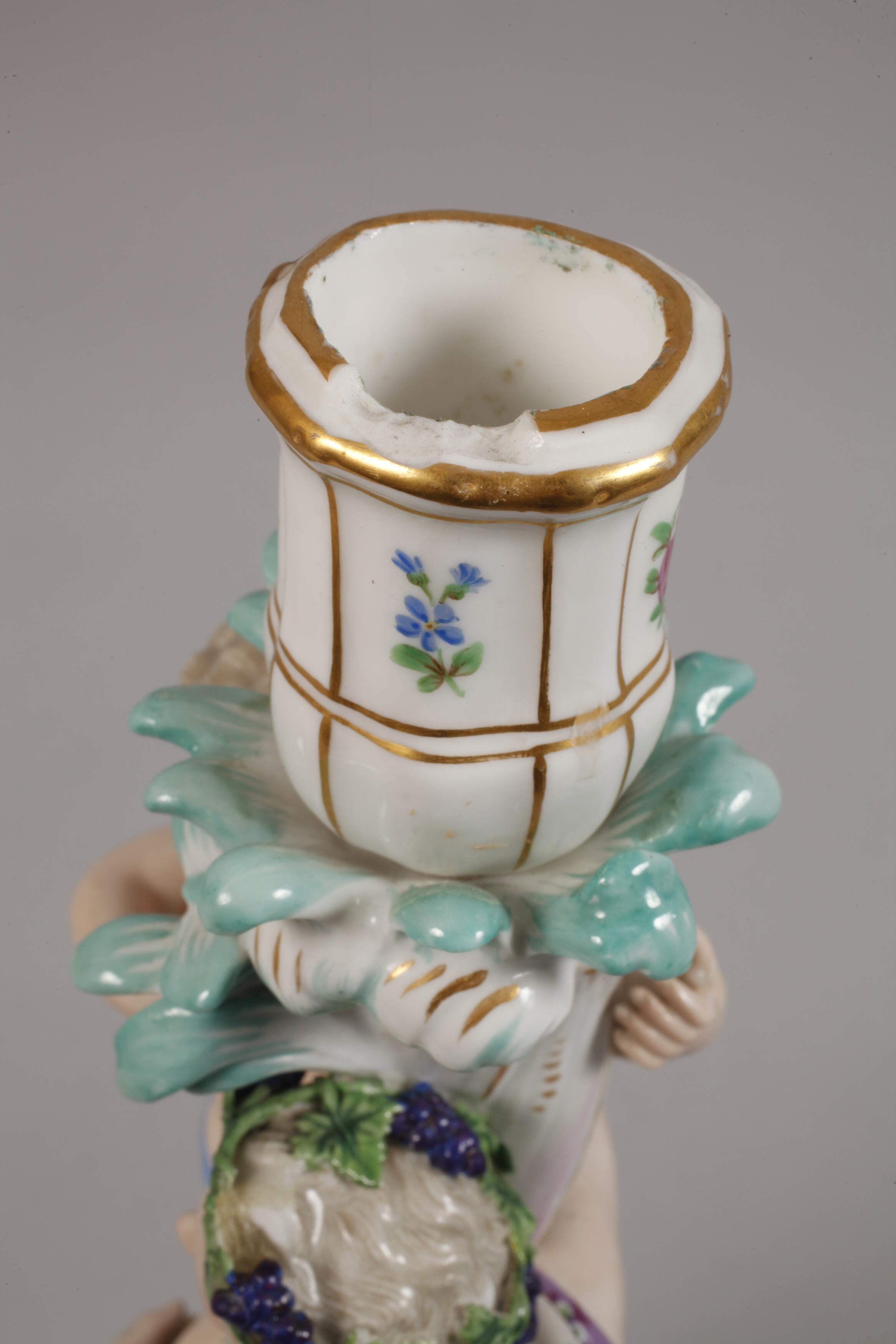 Meissen pair of magnificent "figure candlesticks" - Image 9 of 9