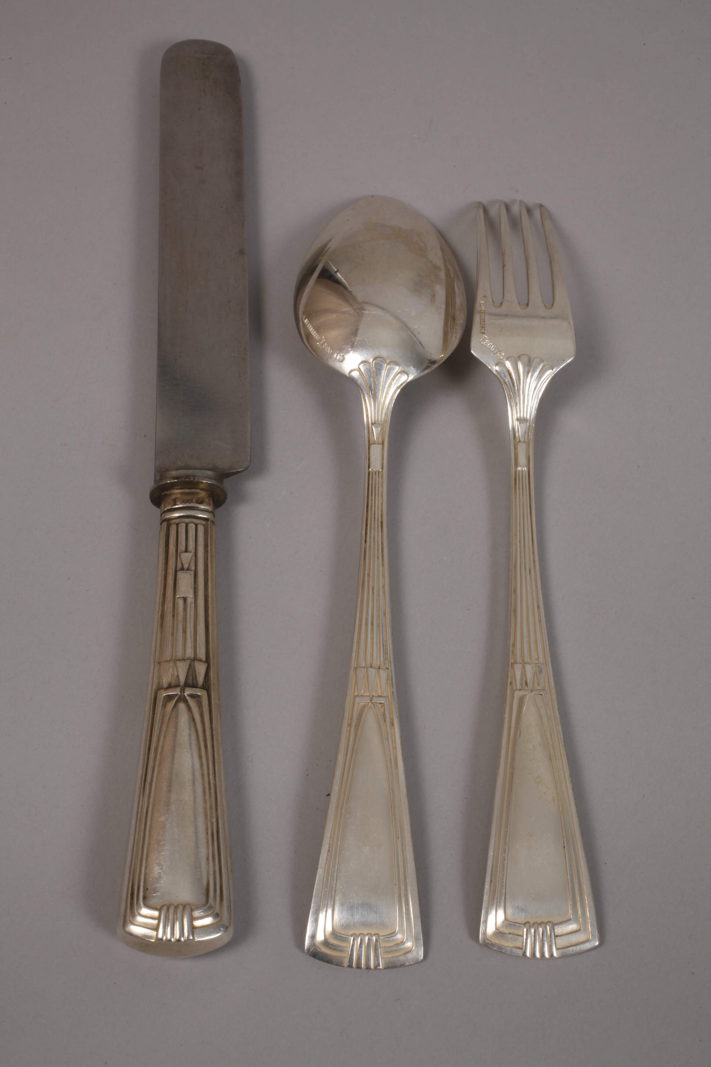 Silver cutlery for six - Image 4 of 5