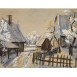 Hans Manz, Winter in Biberach an der Riß