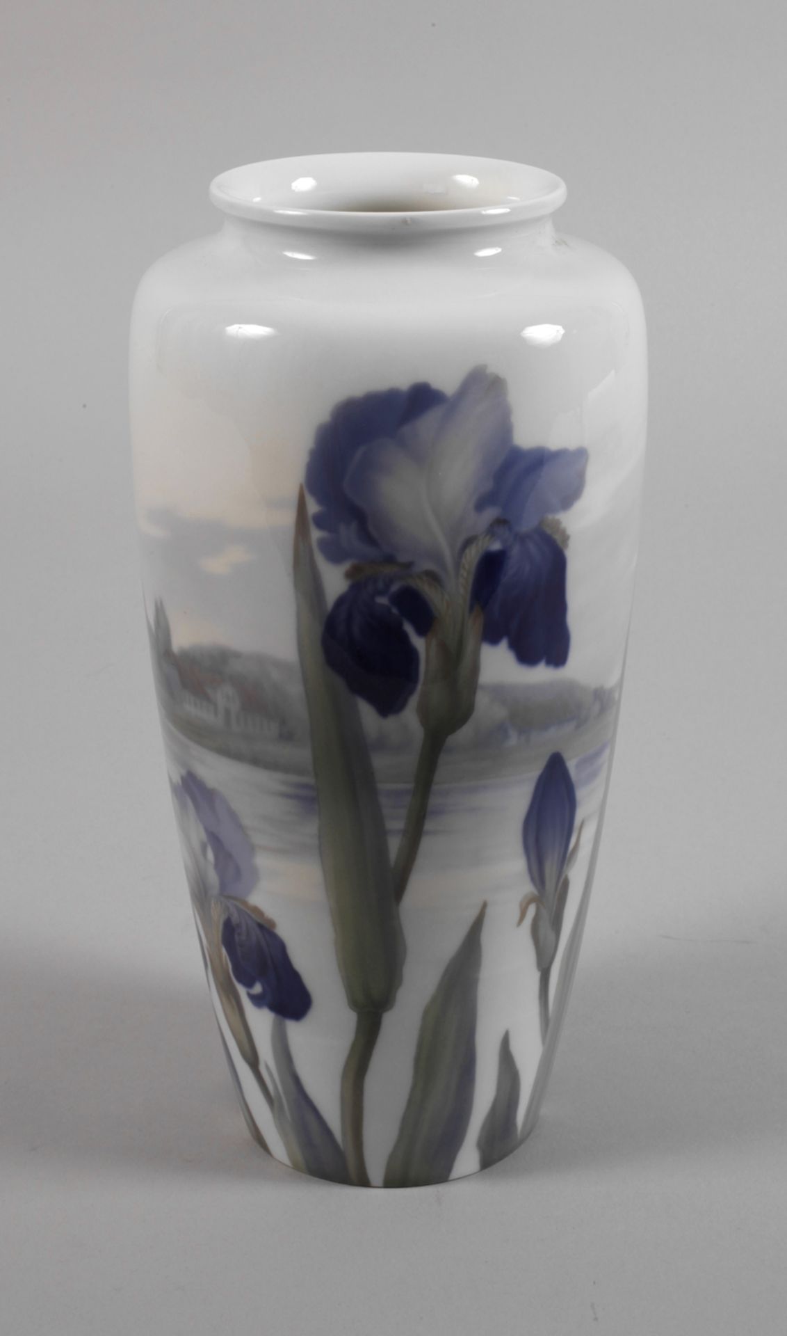 Copenhagen vase with sword lily décor