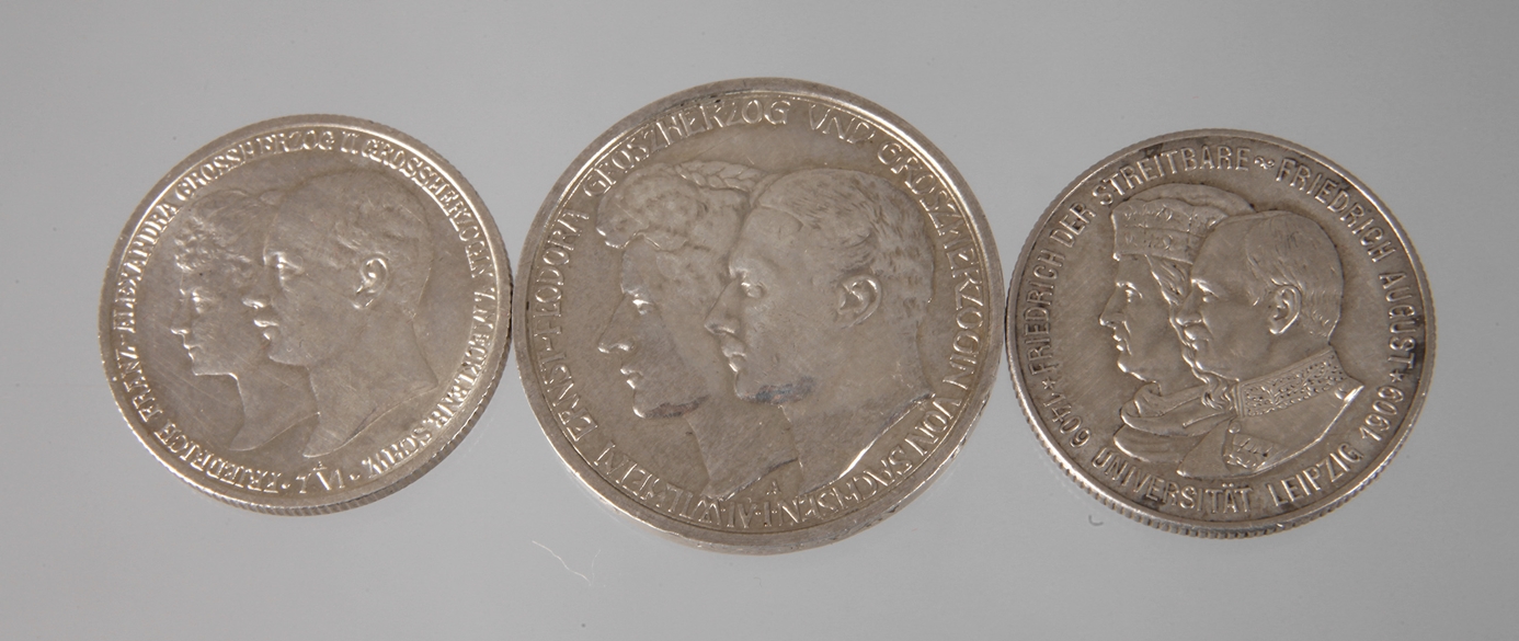 Three silver coins German Reich
