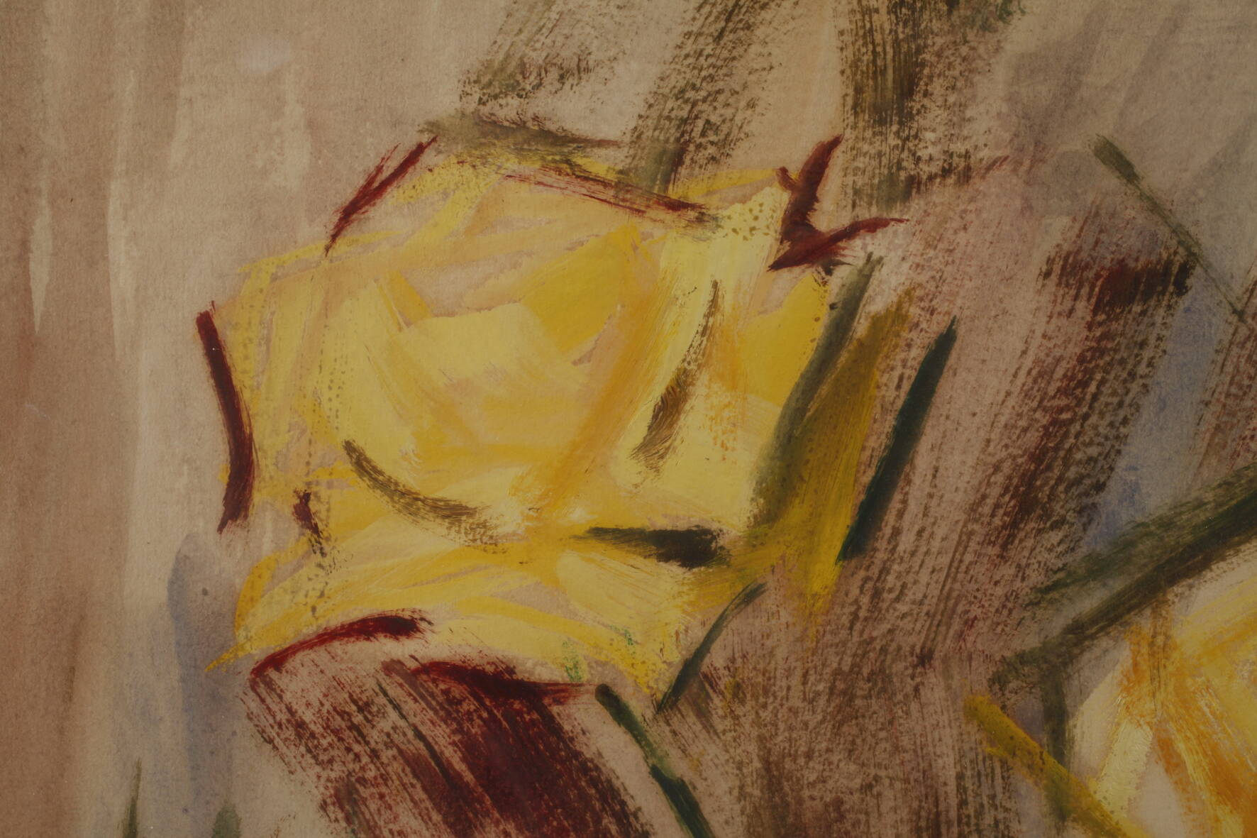 Prof. Christian Rohlfs, Yellow Roses - Image 4 of 10