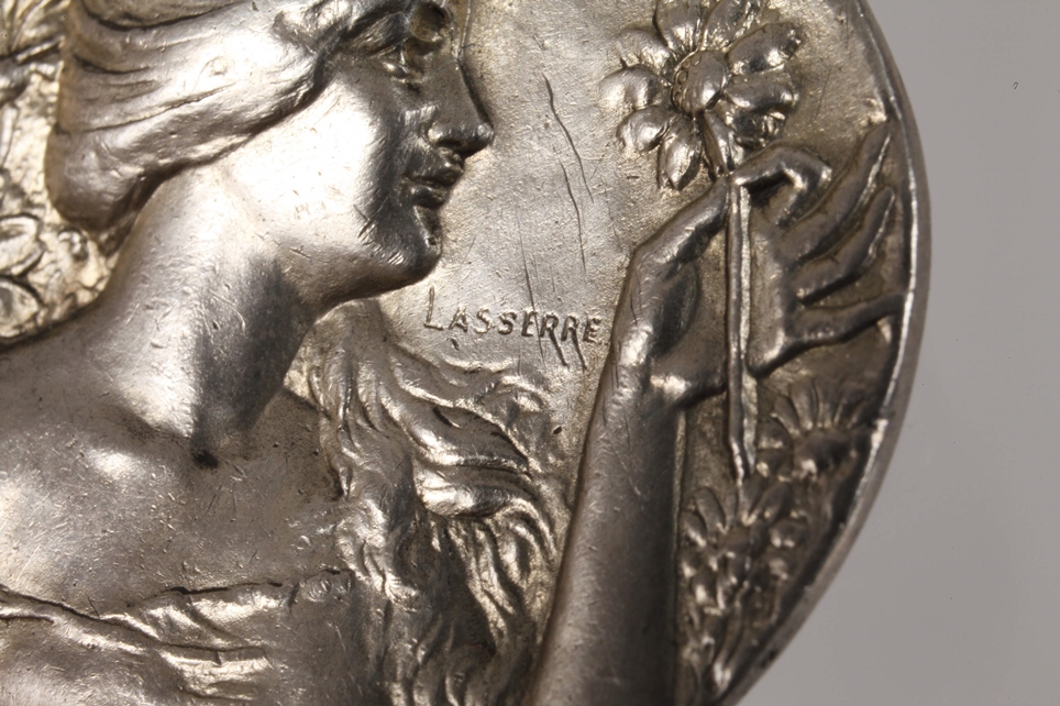 Firmin-Pierre Lasserre attr. Art Nouveau brooch - Image 3 of 3