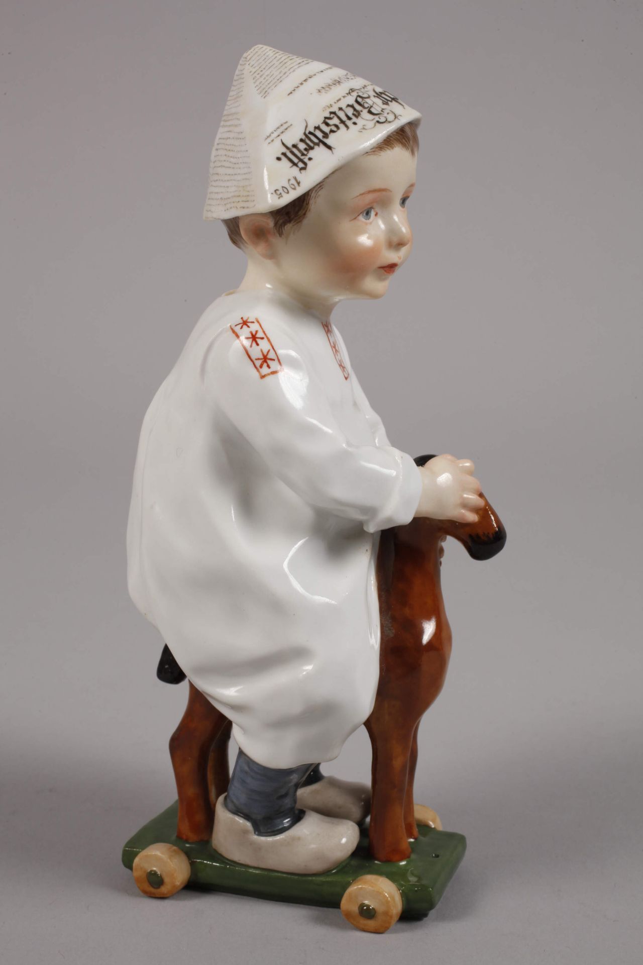 Meissen "Child, riding a wooden horse" - Image 2 of 4