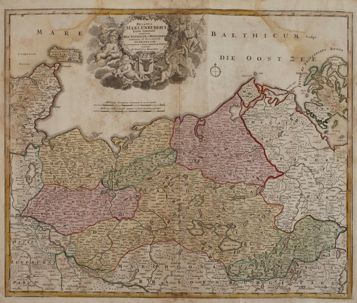 Johann Baptist Homann, Map of Mecklenburg