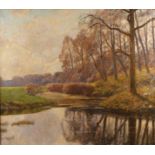 Hans Greinke, Herbststimmung am Weiher