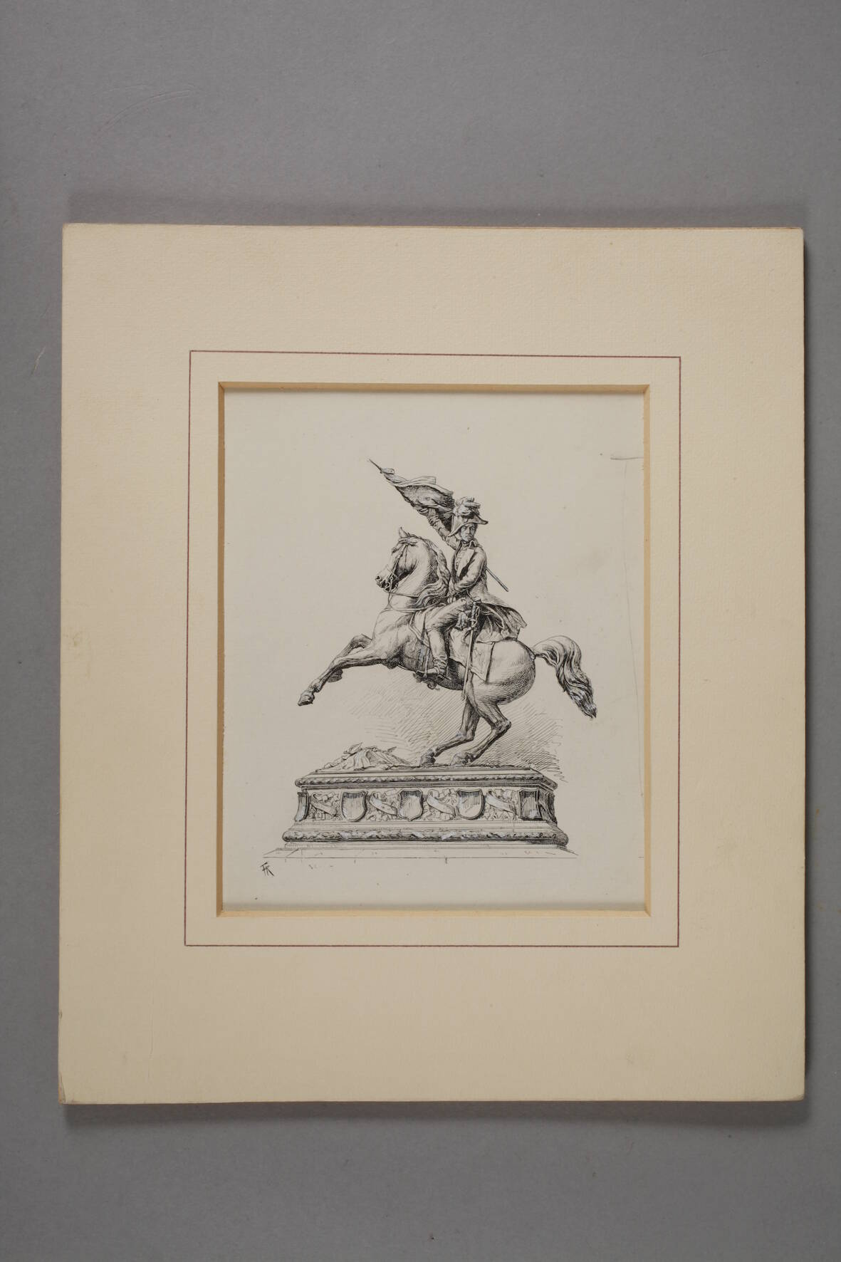 Fritz Krostewitz, Equestrian Portrait of Archduke Carl - Image 3 of 4