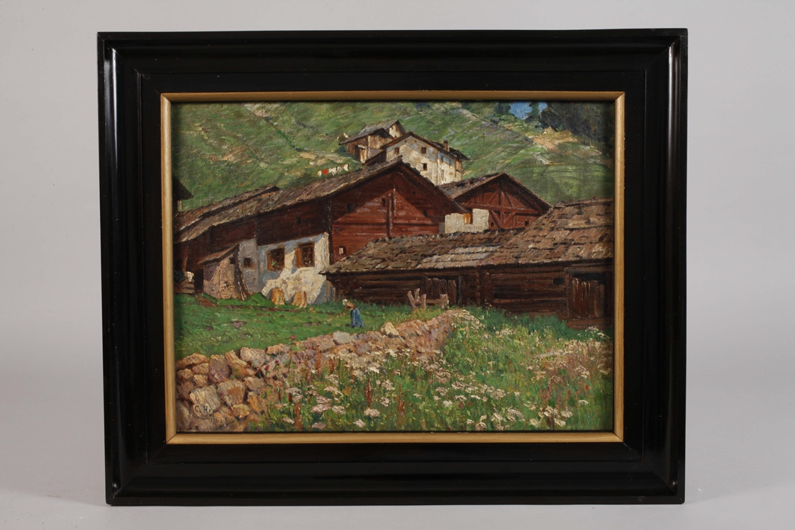 Carl Arp, Mountain Village in Tyrol - Image 2 of 6