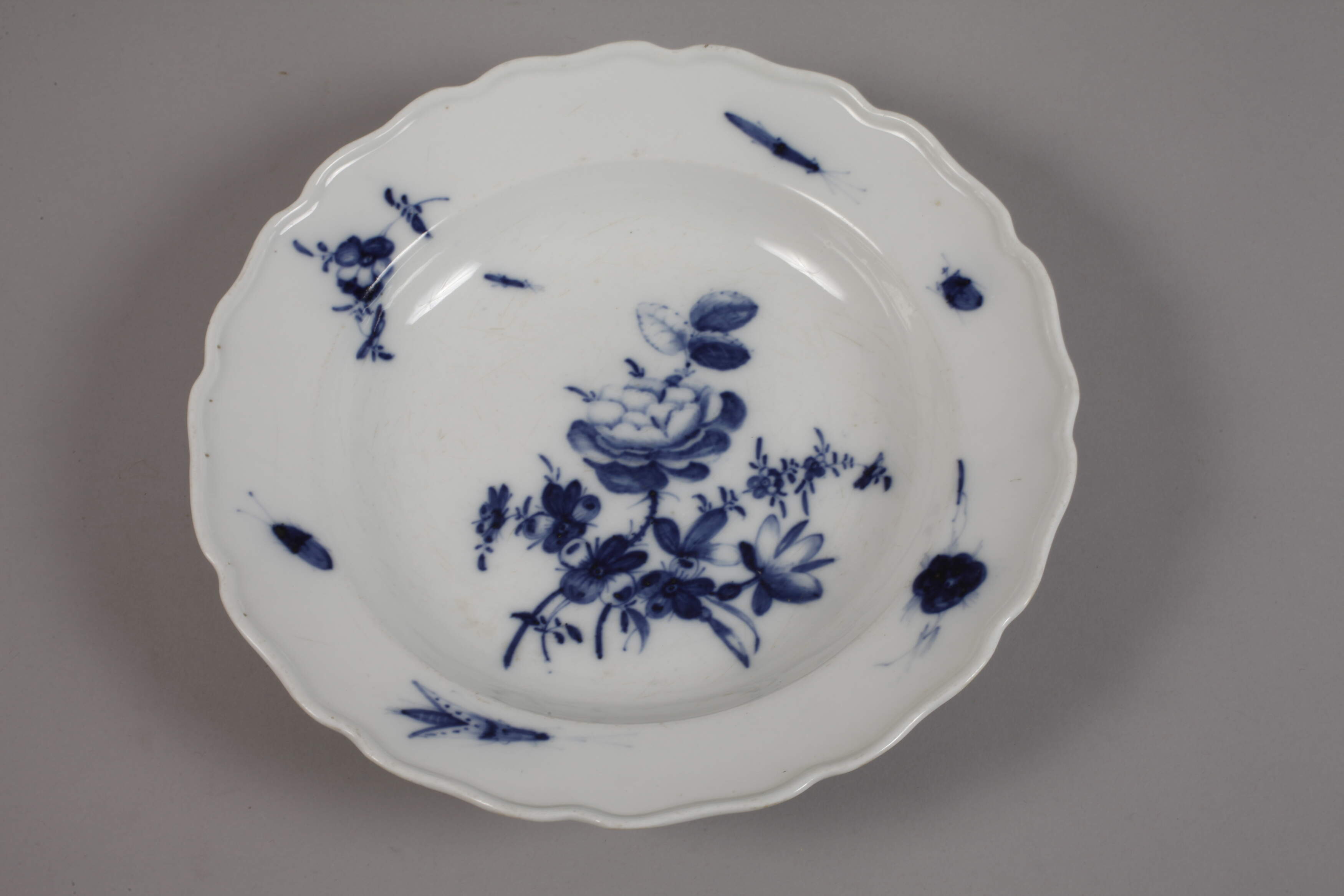 Meissen three soup plates "German Flower and Insects" - Image 4 of 5