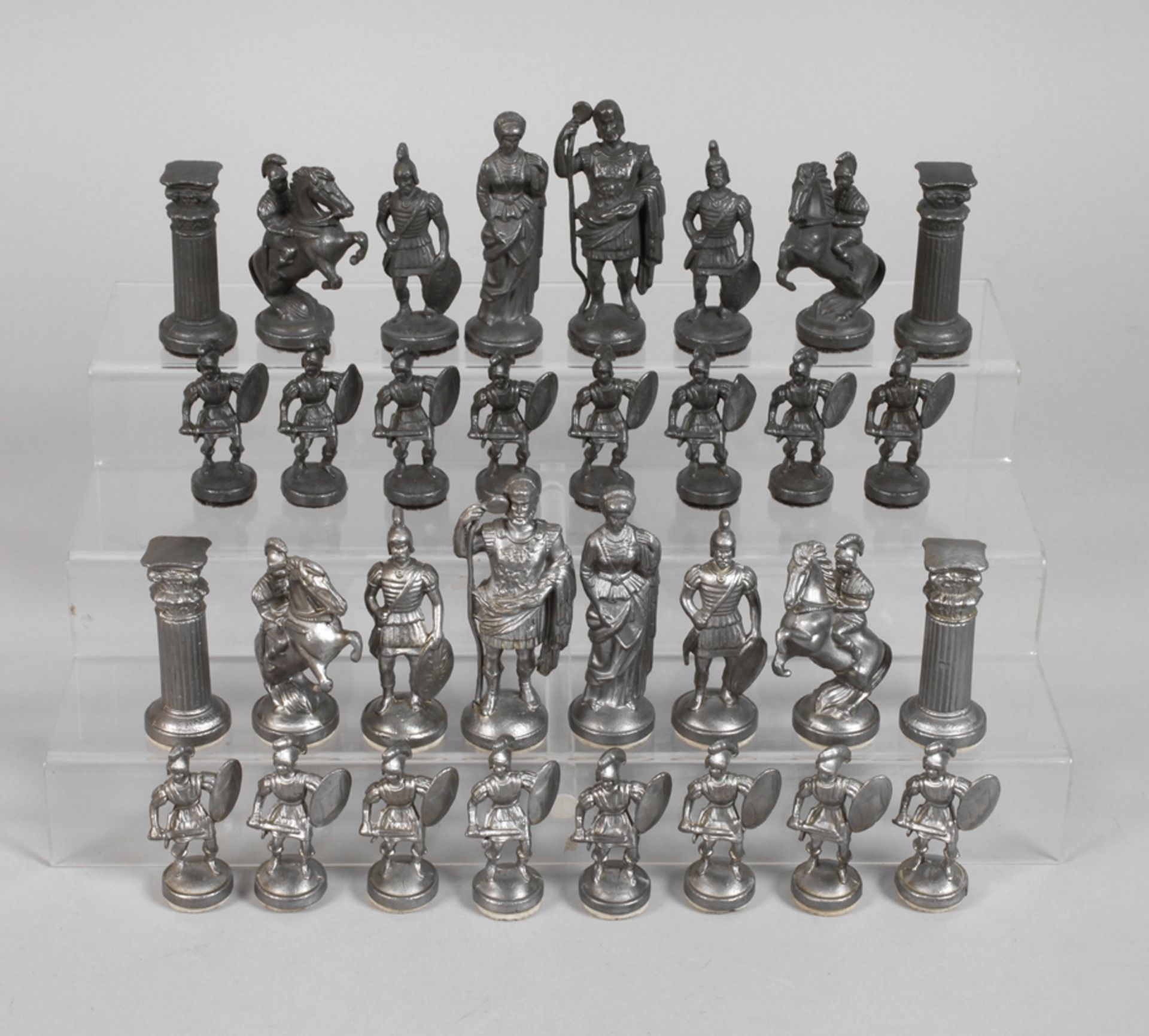 Pewter chess set