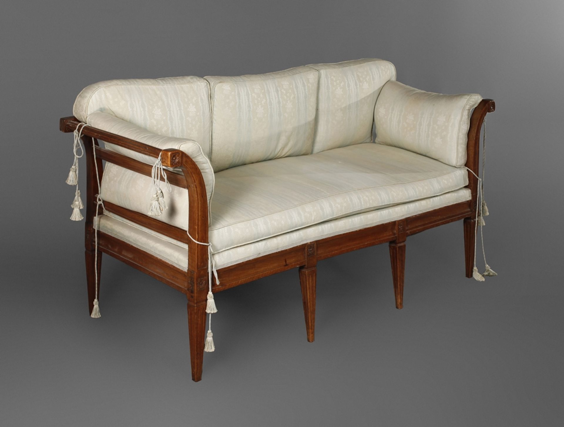 Louis Seize upholstered bench