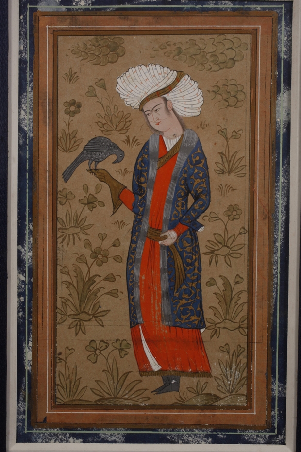 Indo-Persian miniature painting - Image 3 of 3