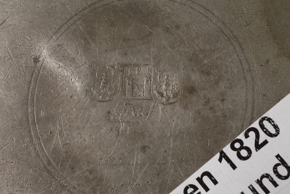 Three Plauen pewter plates - Image 3 of 7