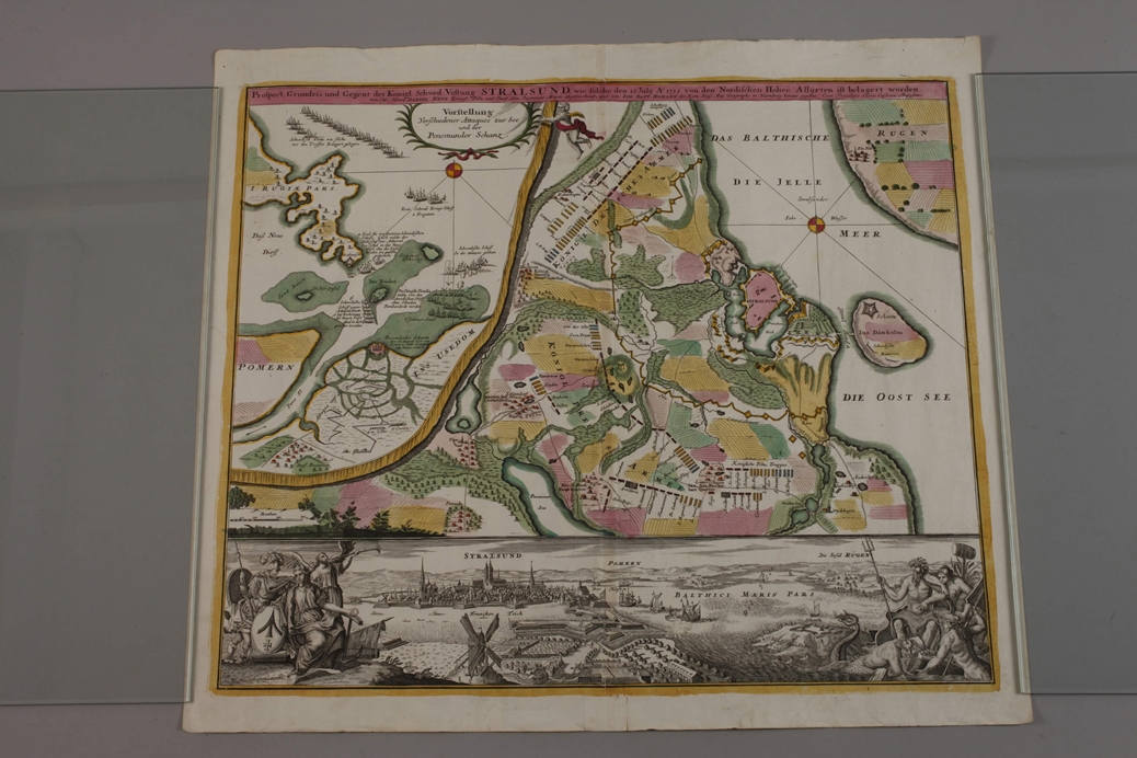 Johann Baptist Homann, Siege of Stralsund - Image 2 of 6