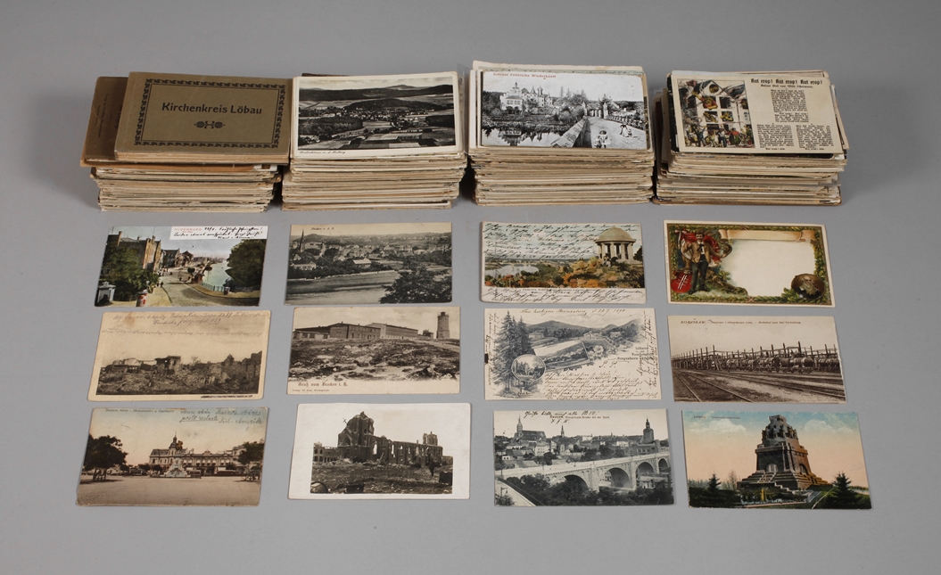 Large bundle of postcards and picture postcards