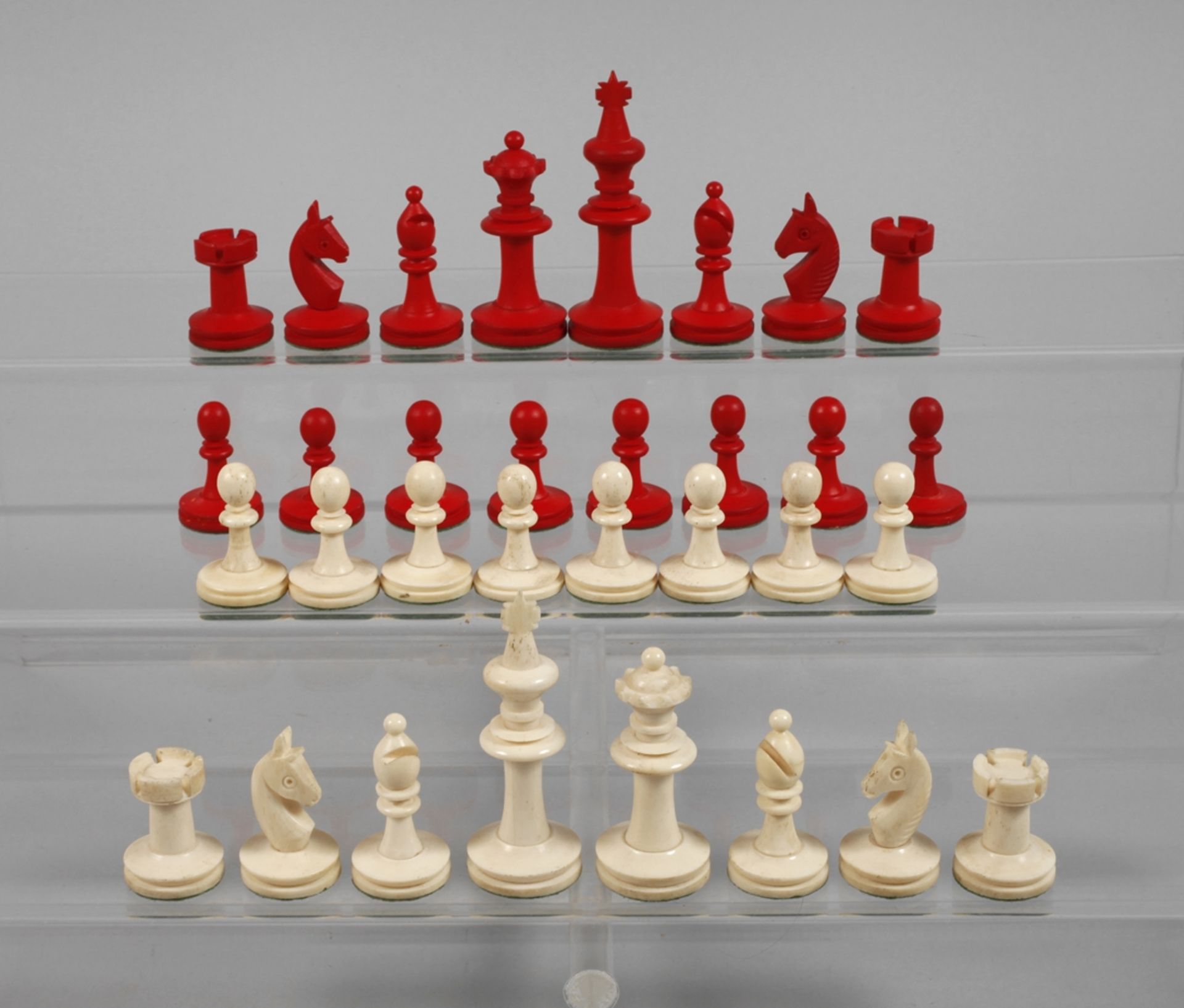 Chess set, bone