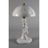 Volkstedt Lithophanie-Lampe mit Dame