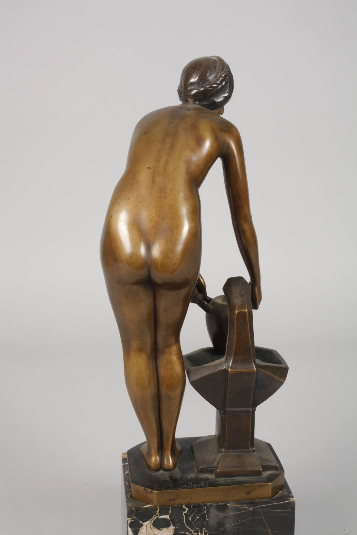 Prof. Victor Heinrich Seifert, Nude at the Fountain - Image 4 of 7