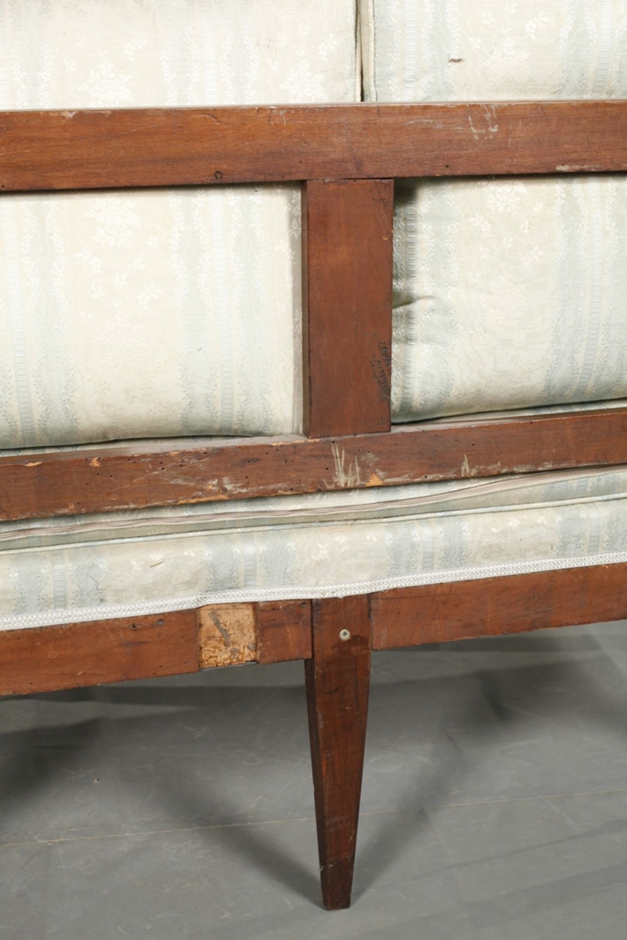 Louis Seize upholstered bench - Image 8 of 8