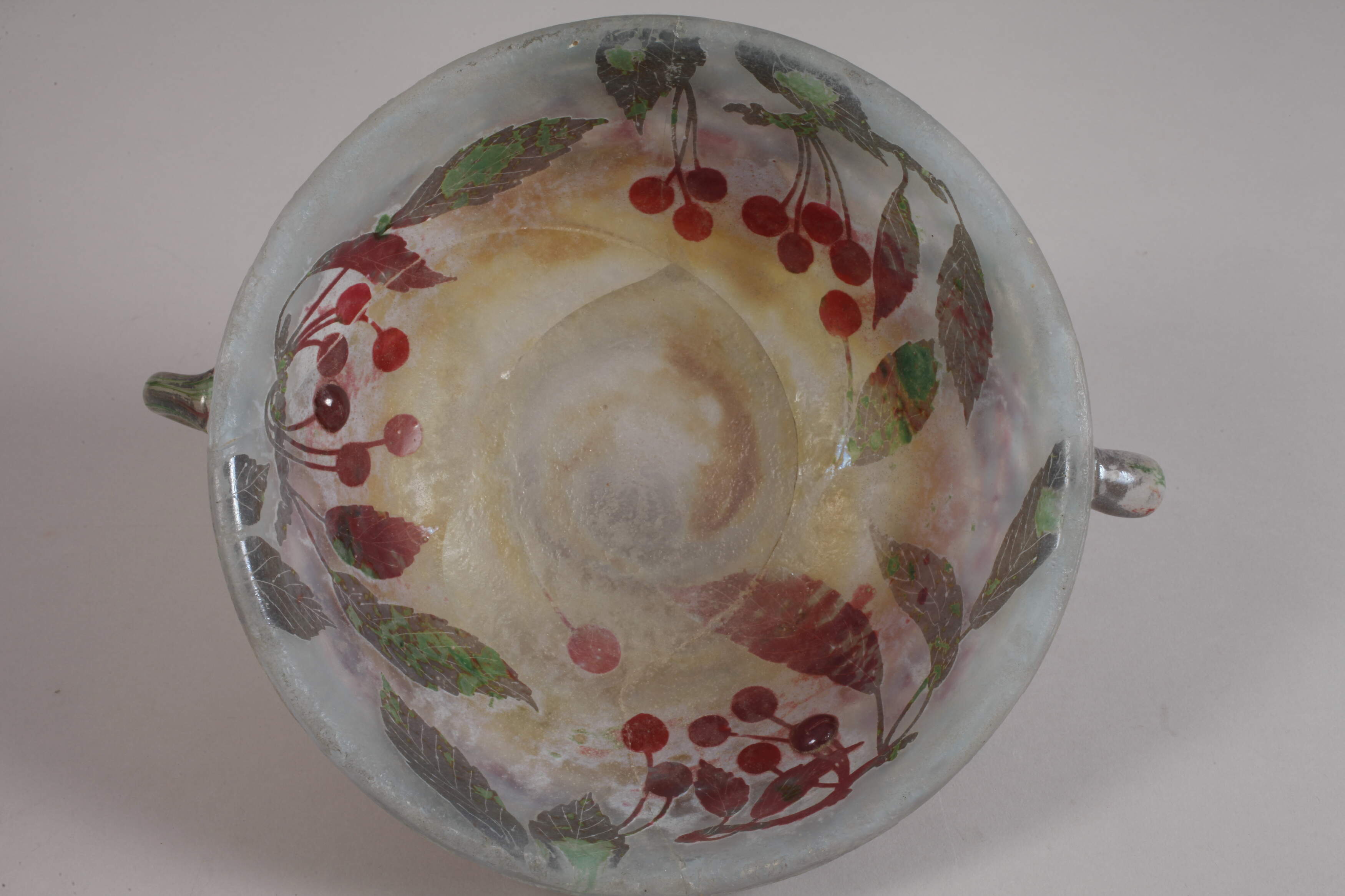 Daum Nancy bowl with cherries - Image 3 of 10