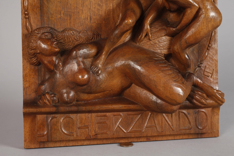 Ludwig Habich, wall relief "Scherzando" - Image 3 of 6