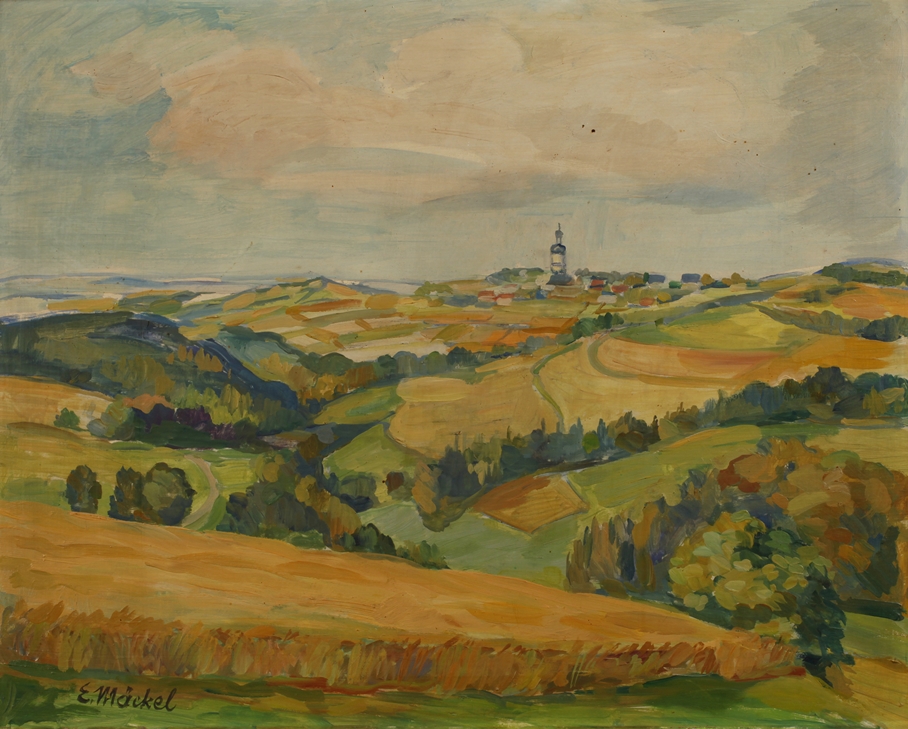 Elfriede Mäckel, Landscape near Reinsdorf in the Vogtland