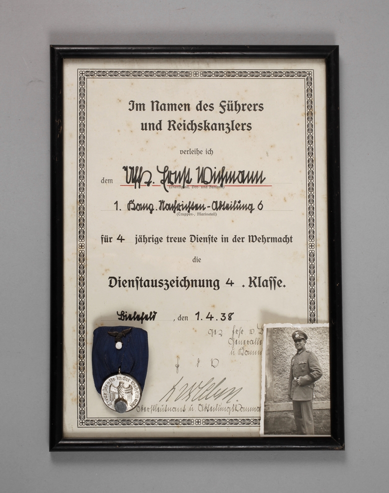 Service award of the Wehrmacht for four years