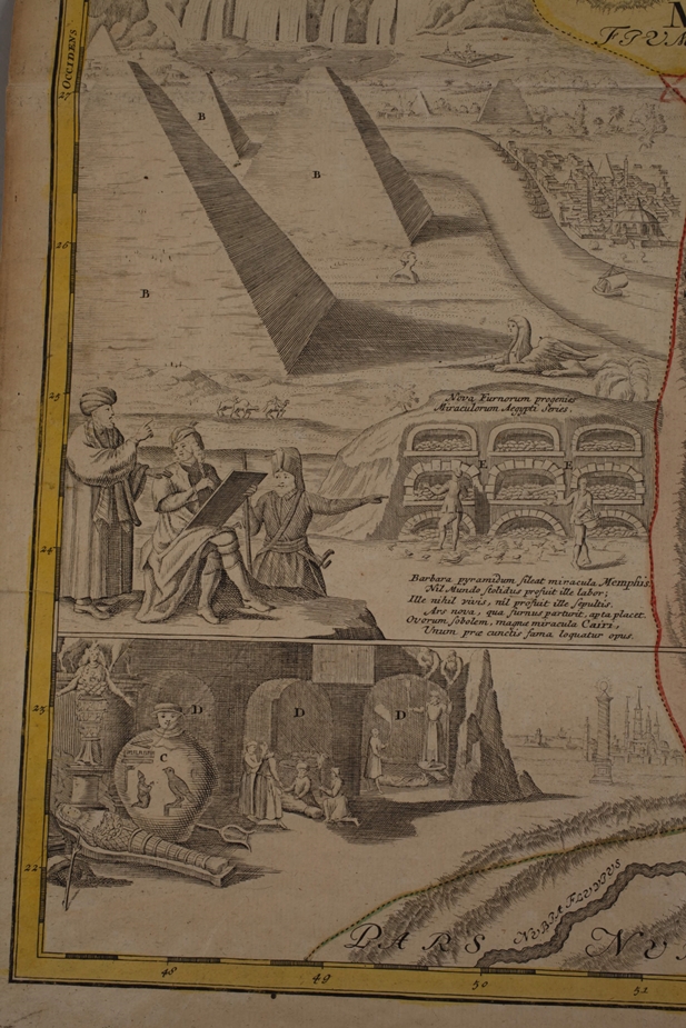 Johann Baptist Homann, copper engraved map of Egypt - Image 3 of 5