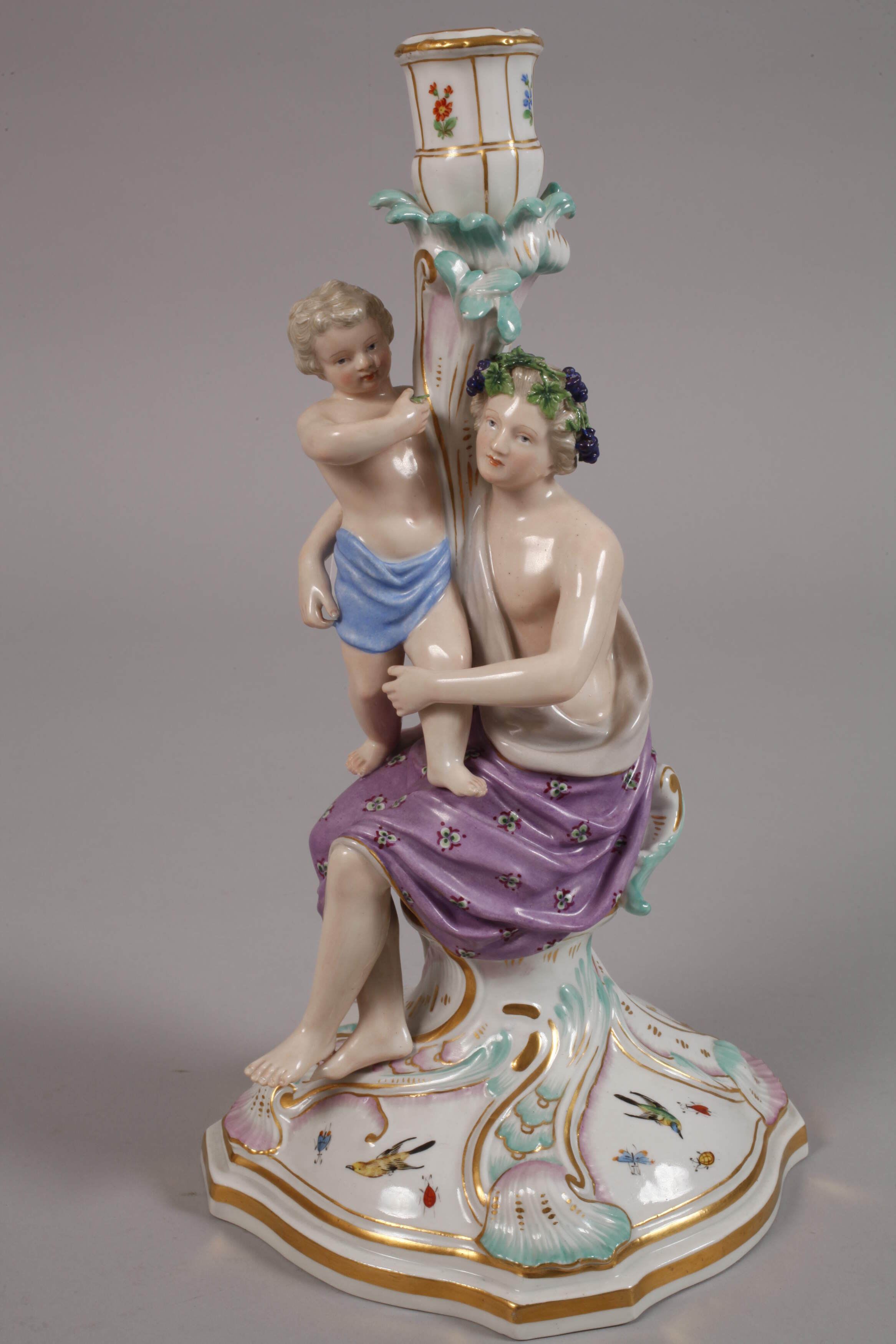 Meissen pair of magnificent "figure candlesticks" - Image 7 of 9