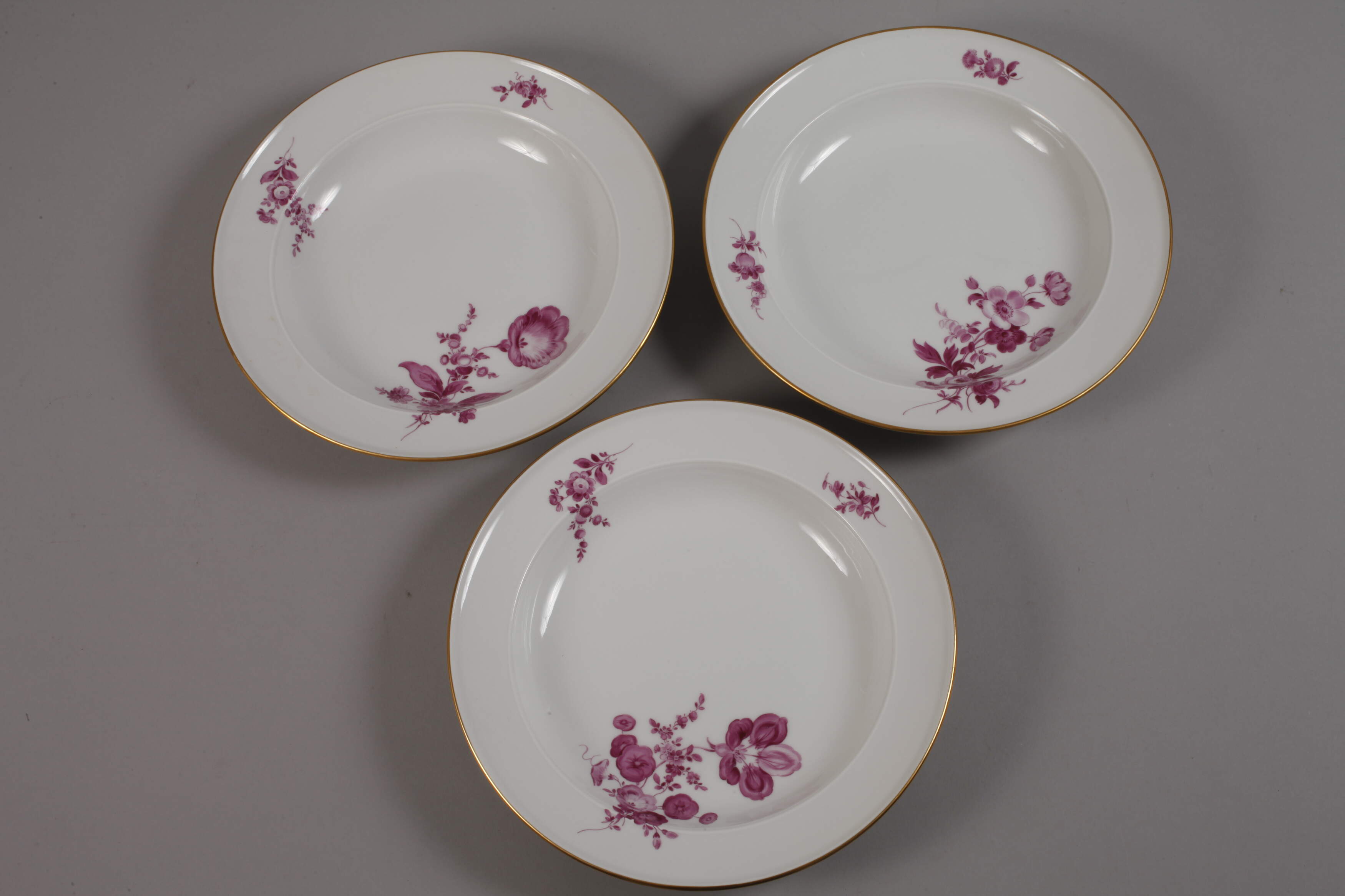 Meissen six soup plates "Blumen 3 schräg" - Image 3 of 4