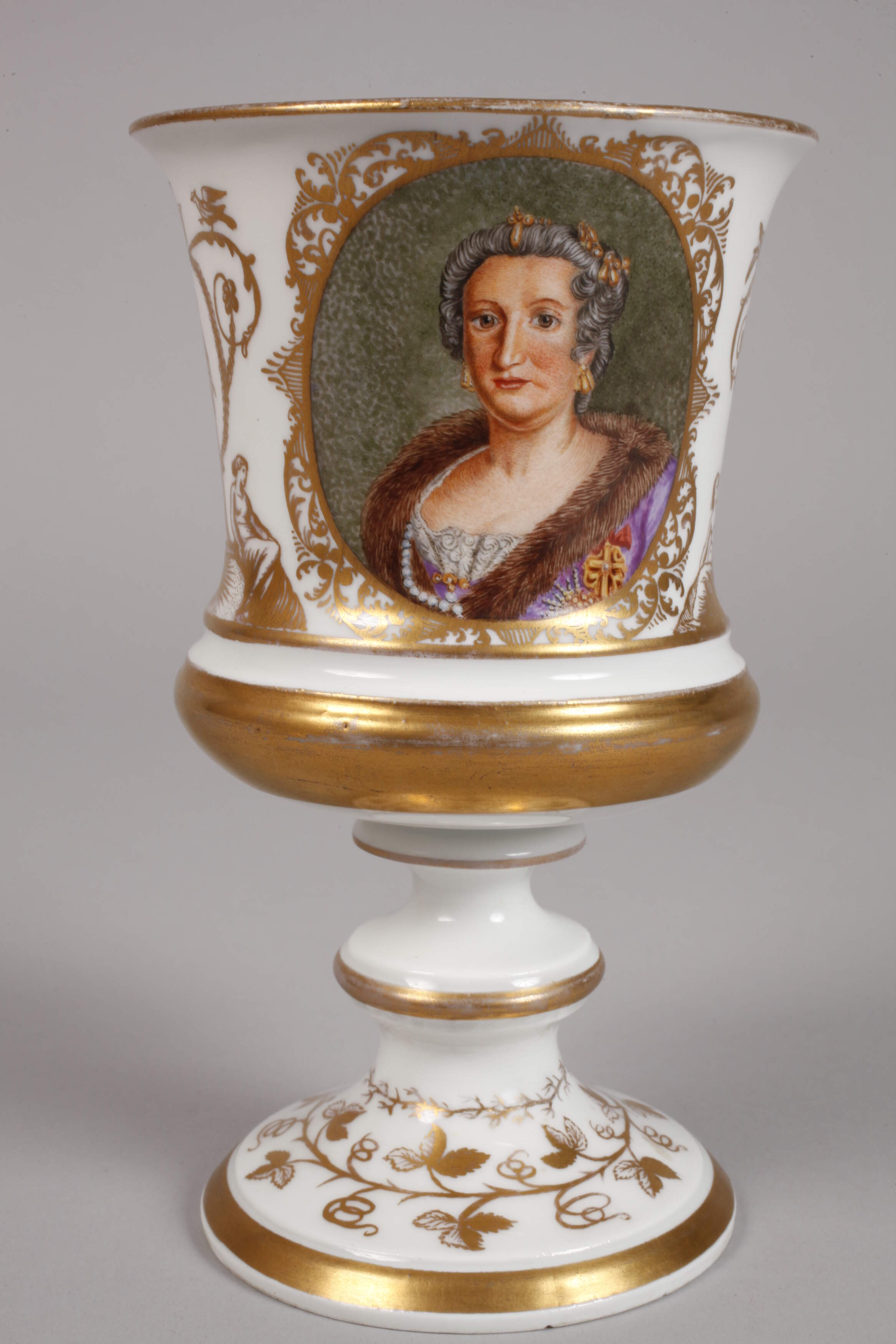 Meissen Lidded Goblet Portrait Electoral Couple - Image 4 of 6