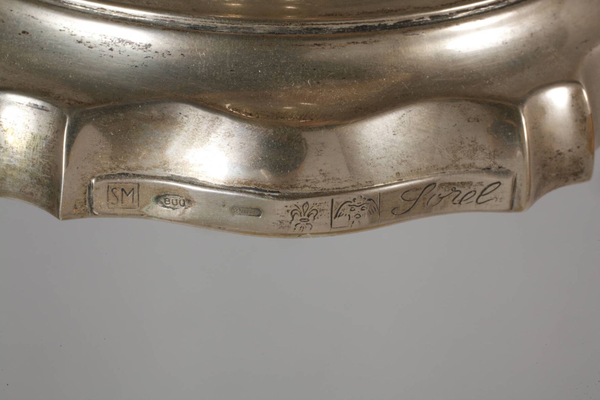 Silver large seven-flame candelabra - Image 6 of 6