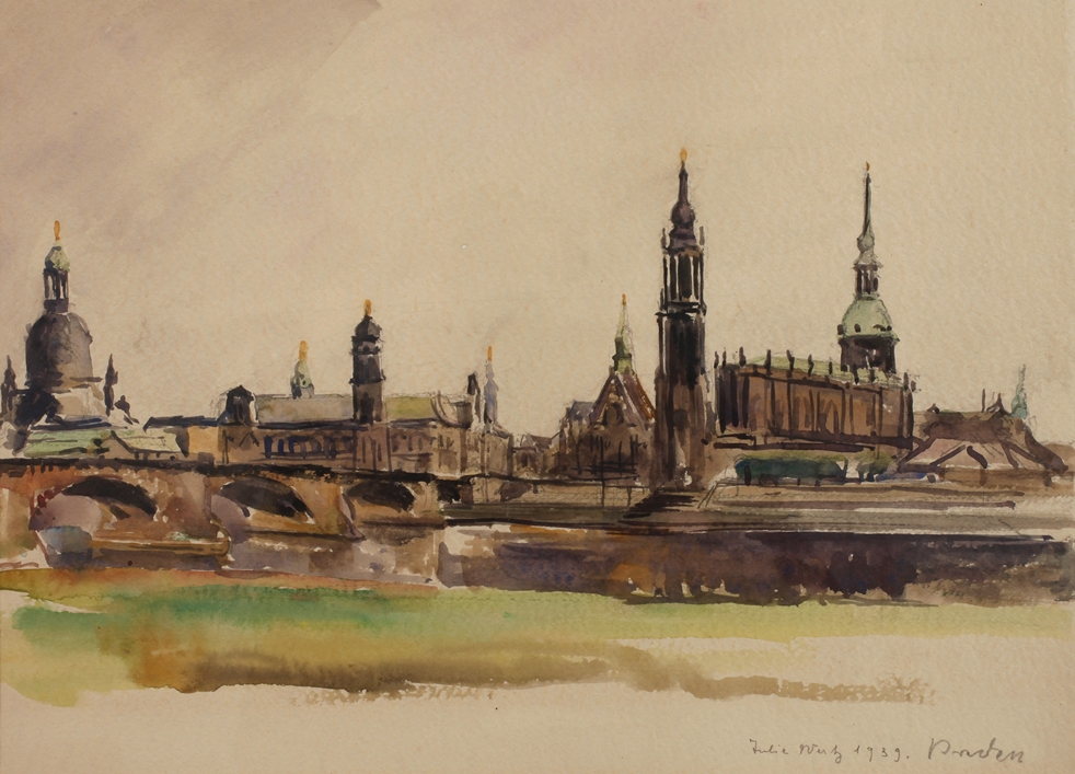 Julie Strathmeyer-Wertz, View of Dresden