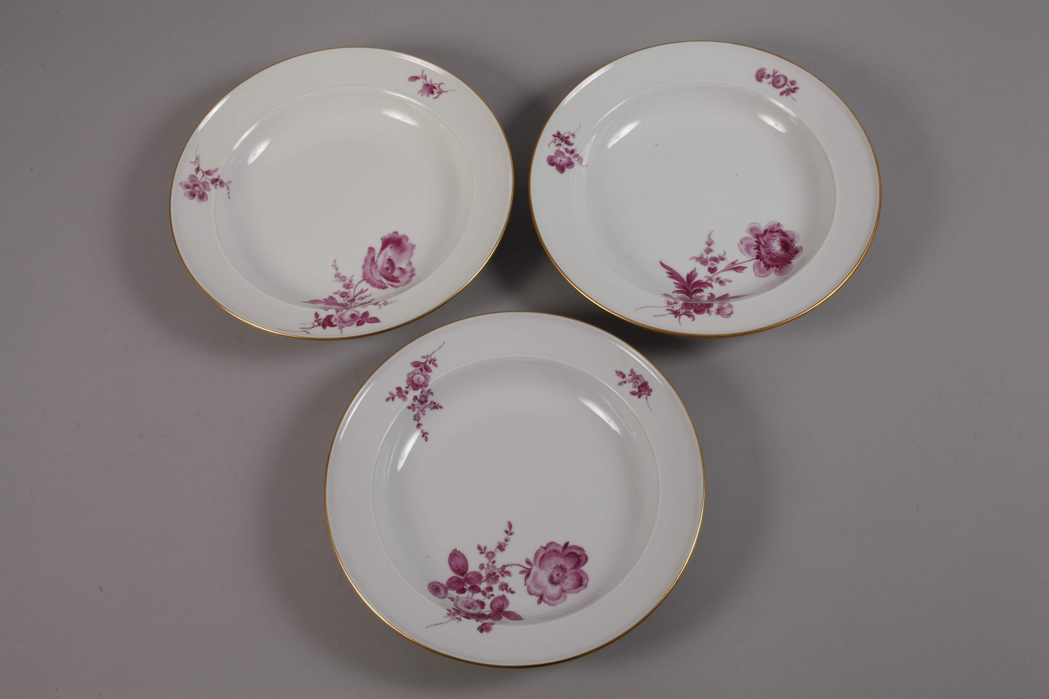 Meissen six soup plates "Blumen 3 schräg" - Image 4 of 4