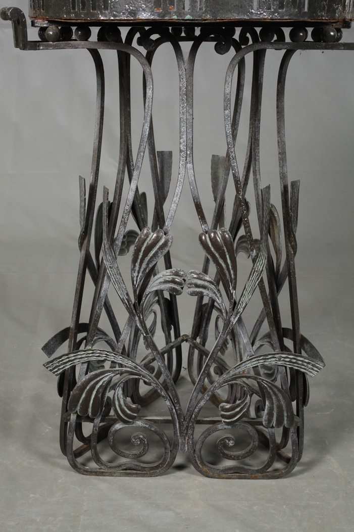 Wrought iron flower stand - Image 3 of 4