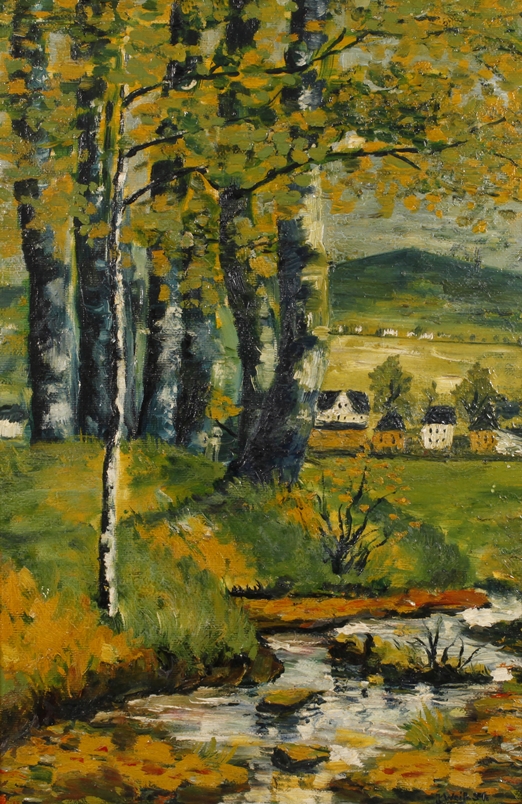 Hans Weiß-Aue, "Blick vom Fichtelberg" 