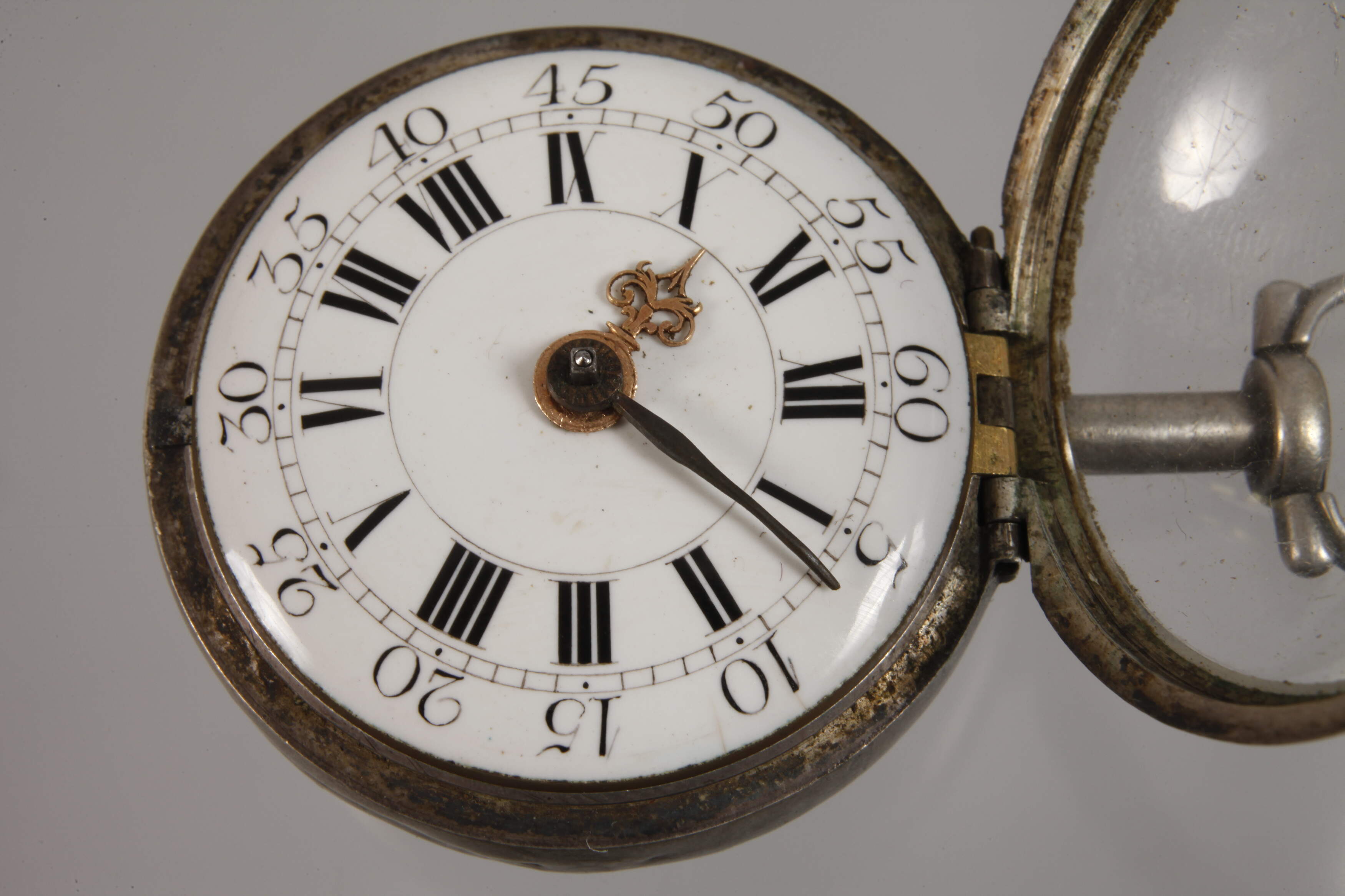 Spindle clock M. Azemar Geneve - Image 4 of 7