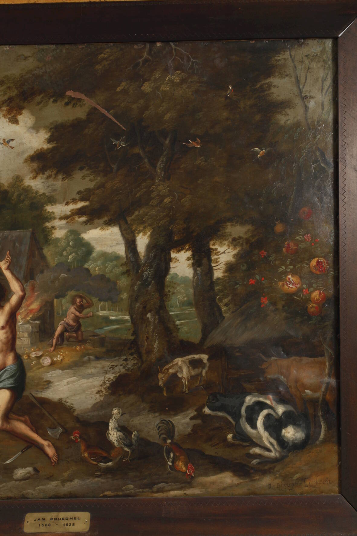 Jan Brueghel the Younger, attr., The Sacrifices of Cain and Abel - Image 4 of 14