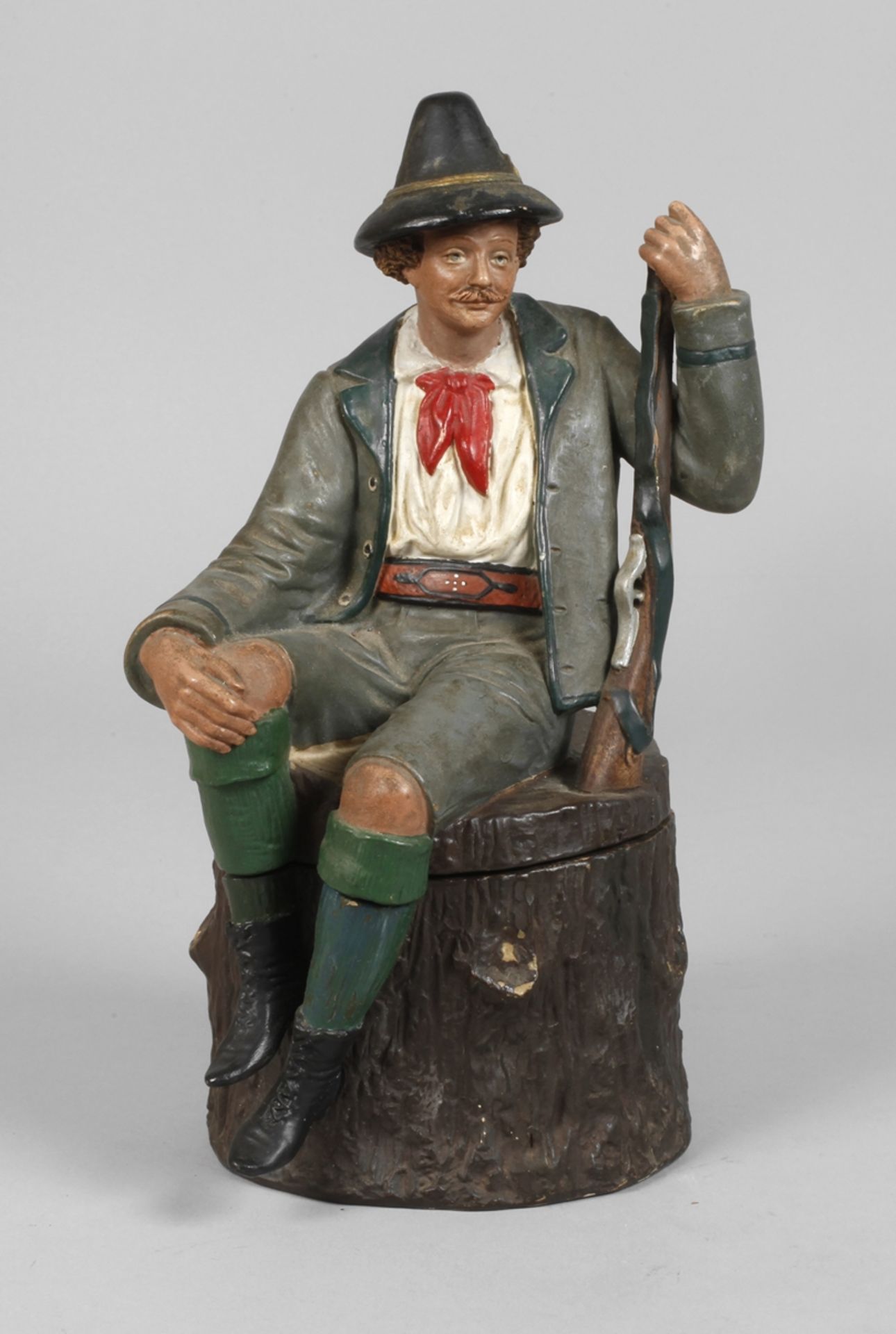 Bernhard Bloch Tobacco Pot with Hunter's Man